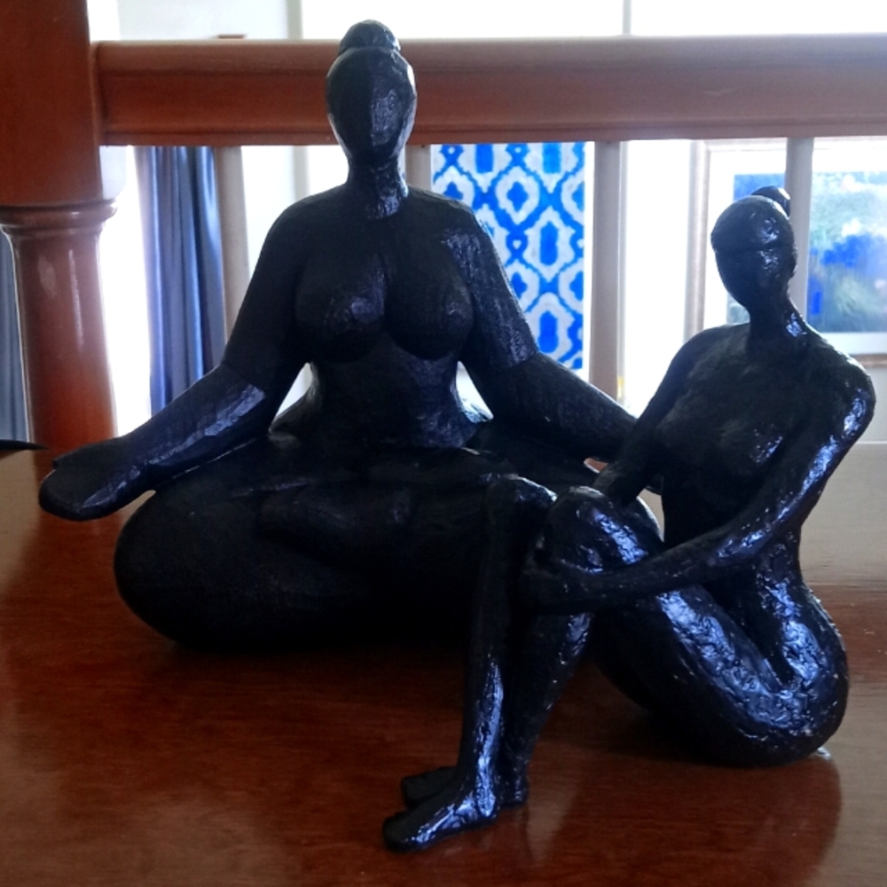 Elegant Black Sculptures for Home Decor